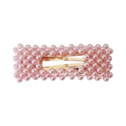 Léhof - Esther pearl hair clip 8 cm - Pastel rose
